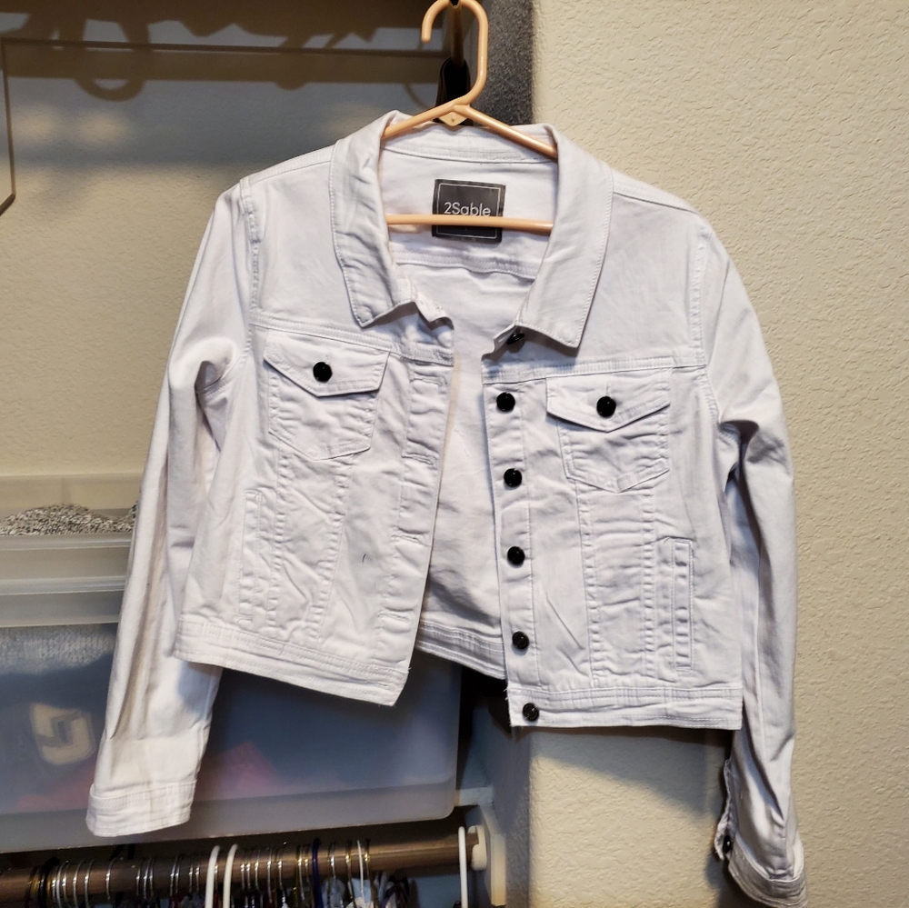 White denim  jacket